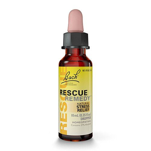 Bach RESCUE REMEDY Dropper 10mL  Natural Stress Relief  Non-Habit Forming