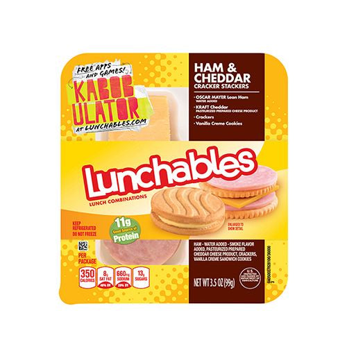 Oscar Mayer Lunchables Ham & Cheddar with Cracker Stackers - 3.5oz