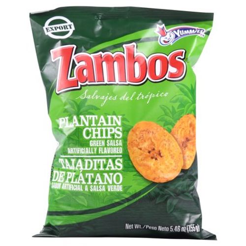 Zambos Plantain Chips Green Salsa