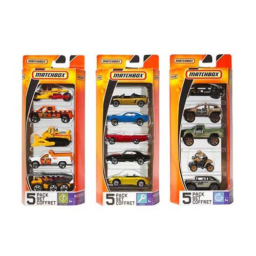 Matchbox 5 Car Collector Die-Cast Vehicle Pack (Styles May Vary)