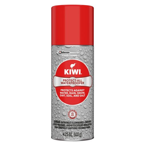 KIWI Protect-All Waterproofer Spray  Water Repellant for Shoes  Boots  Coats  Accessories and More  Spray Bottle  4.25 Oz