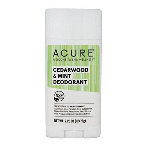 Acure Natural Deodorant Stick - Cedarwood Mint 63g