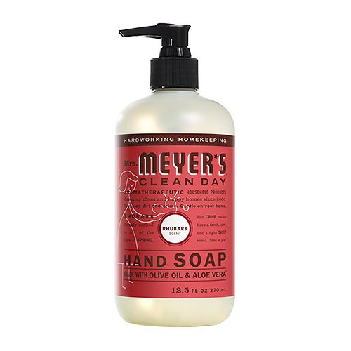 Mrs. Meyer s Clean Day Liquid Hand Soap  Rhubarb  12.5 ounce bottle