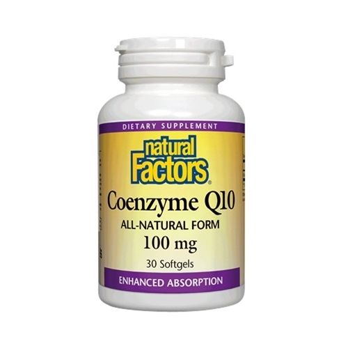 Natural Factors Coenzyme Q10 Softgels, 100mg, 30 Count