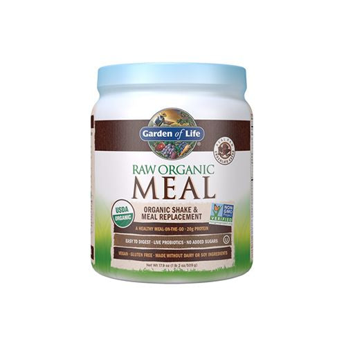 GARDEN OF LIFE, RAW MEAL, BEYOND ORGANIC SNACK AND MEAL REPLACEMENT, CHOCOLATE CACAO