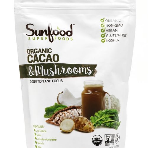 Organic Cacao & Mushrooms  7.4 oz (210 g)  Sunfood