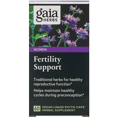 Fertility Support for Women  60 Vegan Liquid Phyto-Caps  Gaia Herbs