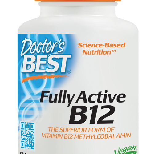 Doctor s Best Fully Active B12 1500 mcg  Non-GMO  Vegan  Gluten Free  Supports Healthy Memory  Mood and Circulation  60 Veggie Caps