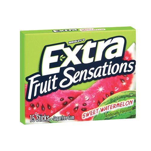 Wrigleys Extra Sweet Watermelon Sugarfree Chewing Gum Box Of 10 x 15 Stick  Packs