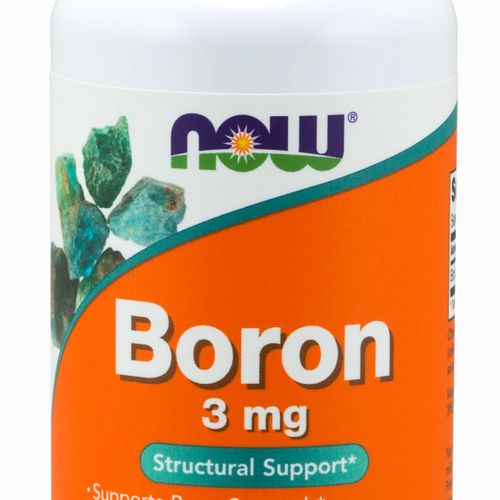 NOW Supplements  Boron 3 mg (Bororganic Glycine)  Structural Support*  100 Veg Capsules