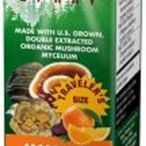 Fungi Perfecti Mushrooms Organic Myco Shield Spray Immune Support Citrus Flavor 1 fl oz 30 ml