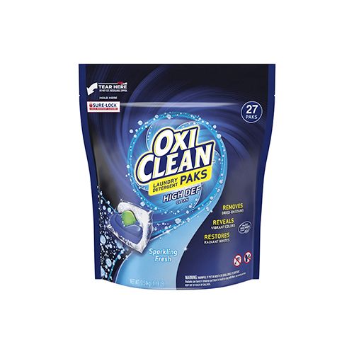 OxiClean High Def Clean Sparkling Fresh Laundry Detergent Paks, 27 Count (B01FAP4578)