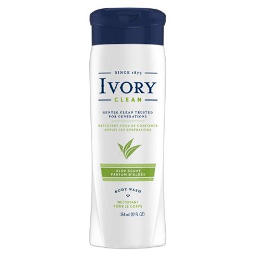 Ivory Clean Aloe Body Wash, 12 oz