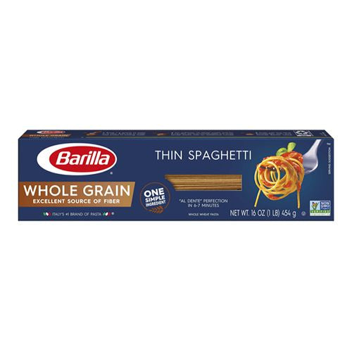 WHOLE GRAIN WHEAT PASTA, THIN SPAGHETTI