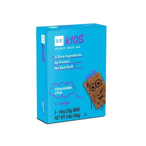 RX Kids Protein Snack Bar  Delicious Flavor  Chocolate Chip  5 Ct  5.8 Oz  Box