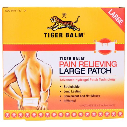 Tiger Balm Pain Relieving Large Patch - 4 Ct