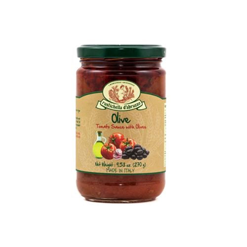 RUSTICHELLA D'ABRUZZO, TOMATO SAUCE WITH OLIVES