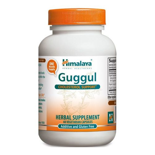 Himalaya Guggul  Cholesterol Supplement for Healthy LDL  HDL and Triglyceride Levels  750 mg  60 Capsules