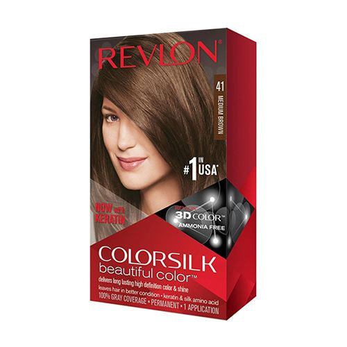 Revlon Colorsilk Permanent Hair Colour - 41 Medium Brown