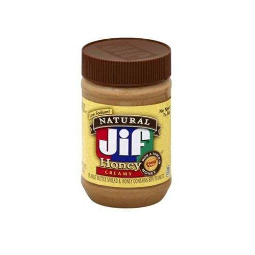 Jif Natural Creamy Peanut Butter Spread and Honey, 16 Ounces, Contains 80% Peanuts (B00FWUEITC)