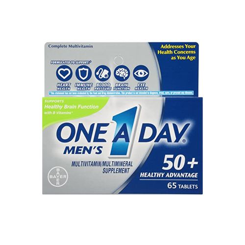 One A Day Men's 50+ Health Advantage Multivitamin / Multimineral Dietary Supplement Tablets - 65ct