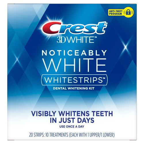 Crest 3D Whitestrips Noticeably White Teeth Whitening Kit  10 Treatments