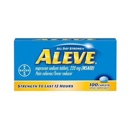 Aleve All Day Strong Pain Reliever, Fever Reducer, Caplet, 100 ct (B0014CT10I)