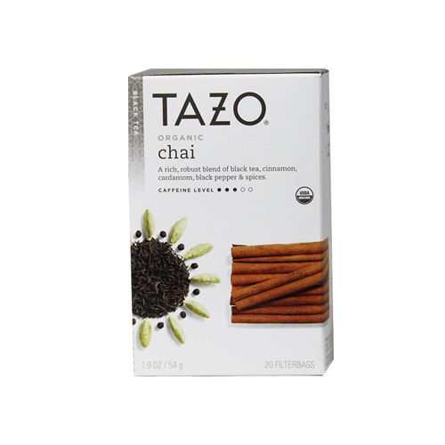 Tazo Organic Chai For a Warm Spiced Chai Black Tea Moderately Caffeinated Tea 20 Tea Bags (B005P0X2EQ)