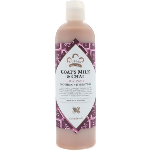 Nubian Heritage Body Wash Goats Milk and Chai 13 oz