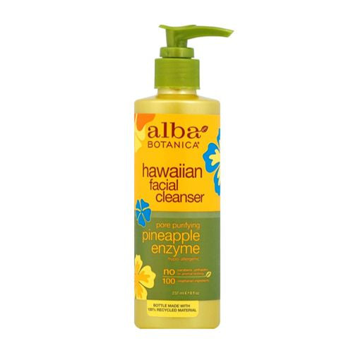 Alba Botanica Pore Purifying Pineapple Enzyme Hawaiian Facial Cleanser  8 oz