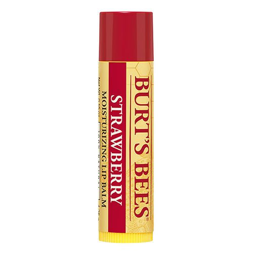 Strawberry Moisturizing Lip Balm by Burts Bees for Unisex - 0.15 oz Lip Balm