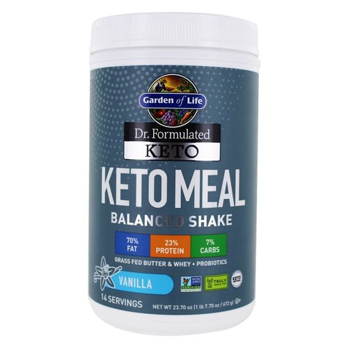 VANILLA DR. FORMULATED KETO MEAL BALANCED SHAKE, VANILLA