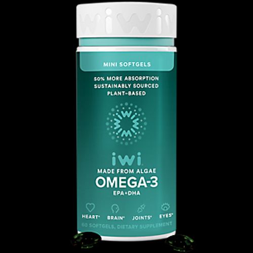 iwi Omega 3 Mini - Vegan Algae Omega 3 EPA + DHA - 30 Day Supply