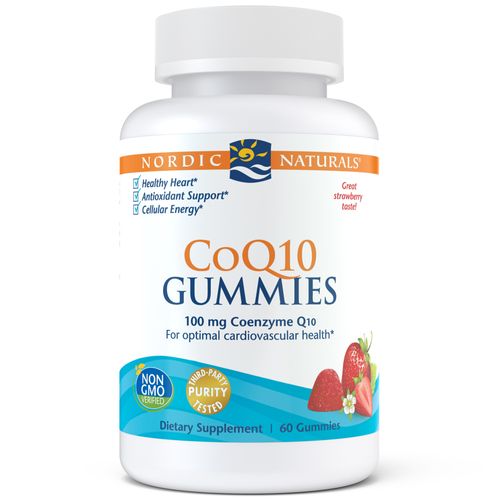 Nordic Naturals CoQ10 Gummies  100 Mg  Great Taste  Non-GMO  Vegan  60 Ct