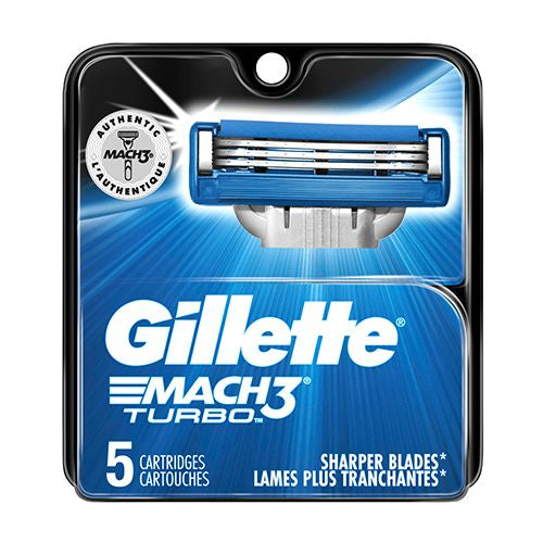 Gillette Mach3 Turbo Cartridges 5ct