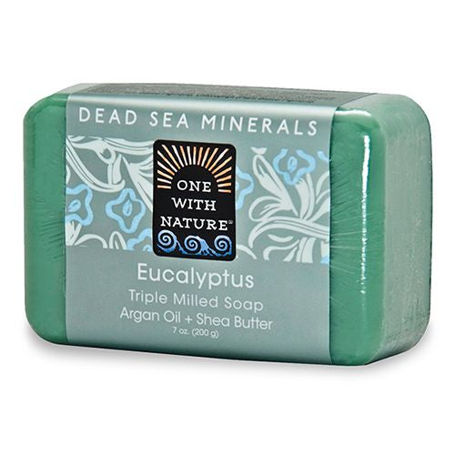 One With Nature Dead Sea Minerals Triple Milled Bar Soap - Eucalyptus