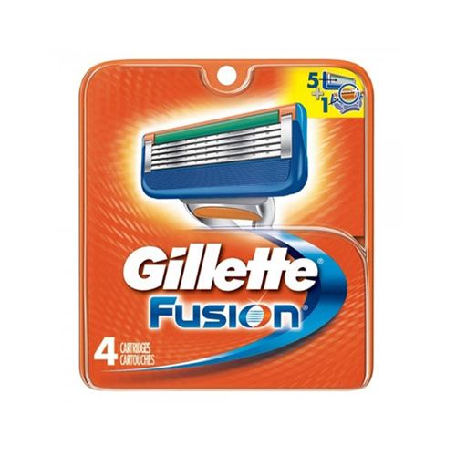 Gillette® Fusion® Razor Cartridges 4 ct Carded Pack