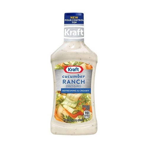 Kraft Cucumber Ranch Dressing, 16 fl oz Bottle