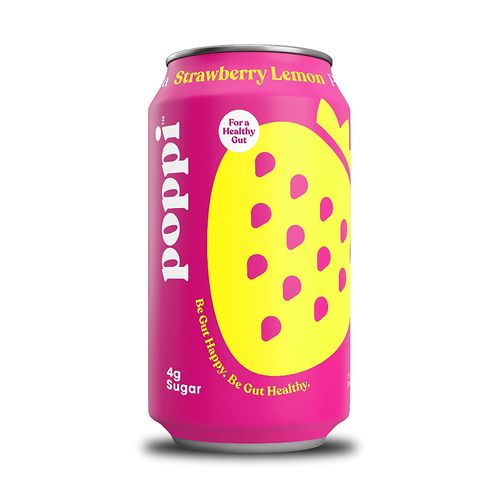 Poppi, Soda Prebiotic Apple Cider Vinegar Strawberry Lemon, 12 Fl Oz (B07813N6LQ)