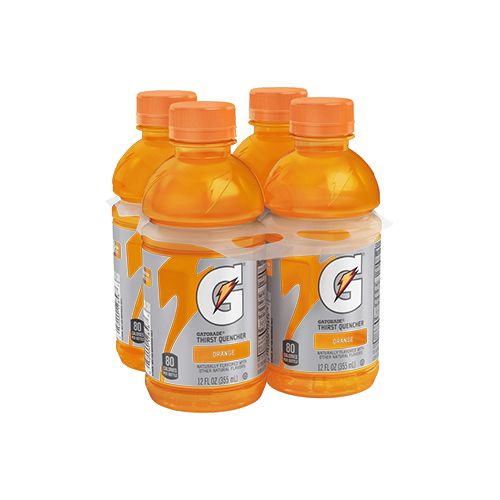 Gatorade Orange Thirst Quencher (4 - 12 Fluid Ounce) 48 Fluid Ounce 4 Pack Plastic Bottle