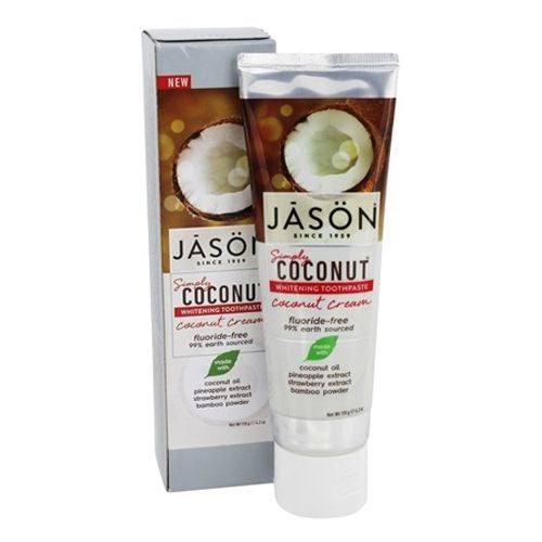 JASON Simply Coconut Coconut Cream Whitening Toothpaste  4.2 oz.