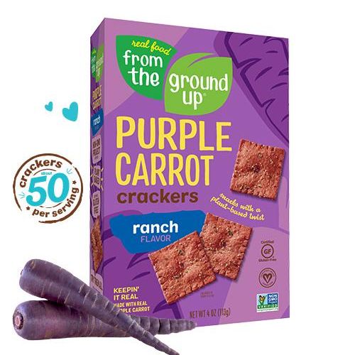 From the Ground Up Ranch Purple Carrot Crackers - 4 OZ