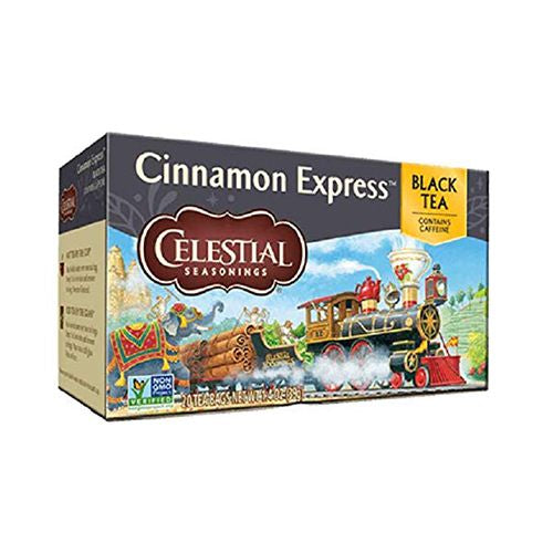 Celestial Seasonings Cinnamon Express Black Tea Bags, 20 Count Box