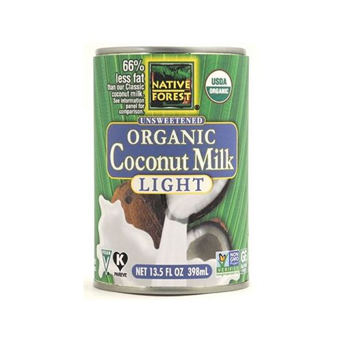 ORGANIC LIGHT UNSWEETENED COCONUT MILK, LIGHT UNSWEETENED