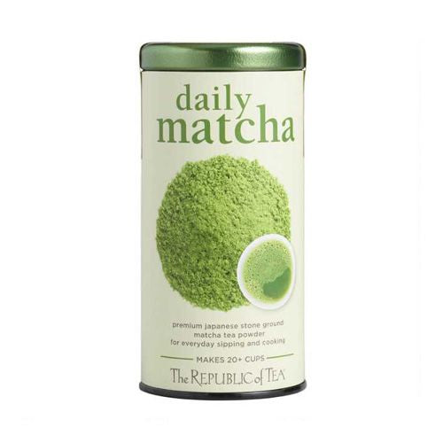 Daily Matcha by The Republic of Tea Japanese Stone ground tea powder 20 cups NEW