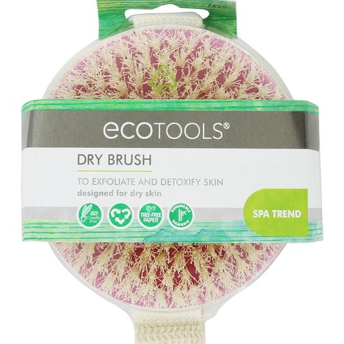 EcoTools Dry Body Brush  for Post Shower & Bath Skincare Routine  Exfoliating  Gray  1 Count
