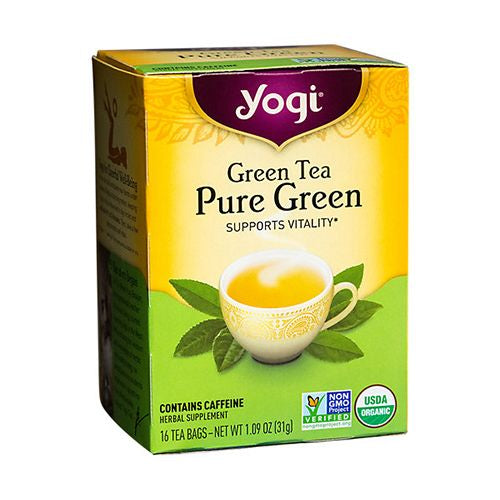 Yogi Pure Green Tea Bags, 16 count, 1.09 oz