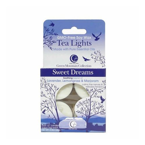 Tea Lights, Sweet Dreams, 4 Candles, 0.6 Oz (16 G) Each - Way Out Wax