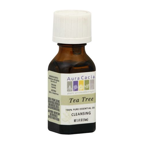 Aura Cacia Tea Tree Pure Essential Oil 0.5 oz Liq