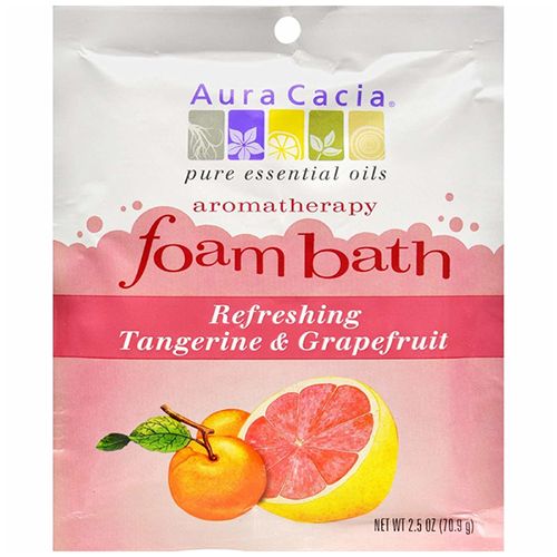 Aura Cacia Foam Bath Refeshing Tangerine and Grapefruit - 2.5 oz